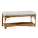 Summer Retreat Wicker Shelf Storage Bench