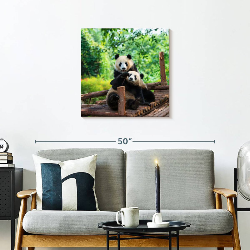 Brampt Panda Twins, 24" H x 24" W