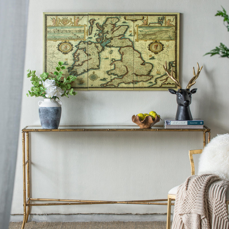 Rectangular Canvas Map Wall Art