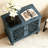 Accent Cabinet, 2-Door Display Storage,Adjustable Shelf and Solid Wood Legs-1863455610