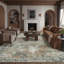 Jayden Abstract Grey/Red Area Rug-1783548060