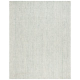 Tapis en laine / coton touffeté à la main en vert / ivoire