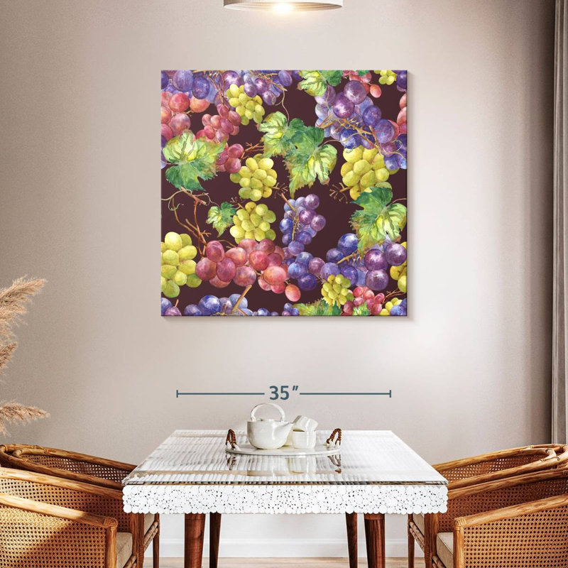 Yarlin Grapes, 39" H x 39" W