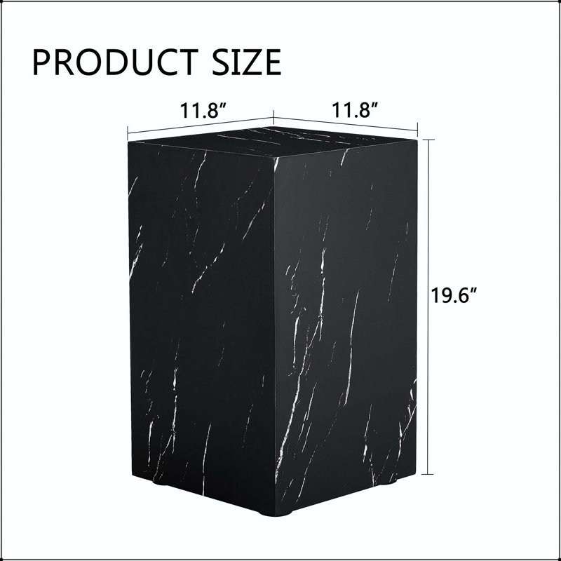 Black Marble Texture MDF Coffee Table