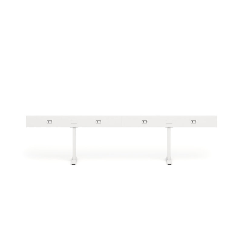 Rail électrique à rampe, H 23,5 po x l 50 po x P 14,5 po, Blanc