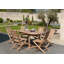 Woehler 6 - Person Teak Wood Patio Dining Set with Oval Table-90565677