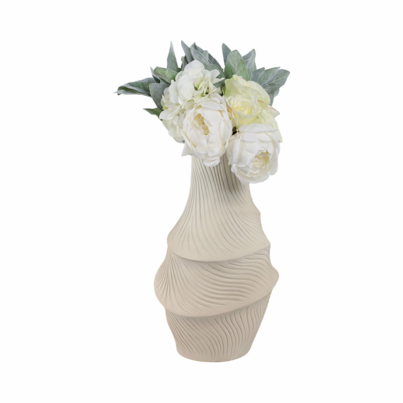 Lommel Handmade Resin Table Vase, 16" H x 9" W x 9" D