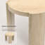 Table de bout ronde de style moderne, table d'appoint de couleur naturelle de hauteur confortable de 18,06 pouces, table d'appoint de rangement à la maison