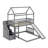 Twin Over Full Bunk Bed With Slide-366722759
