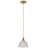 1-Copper round dimmable clear glass pendant light