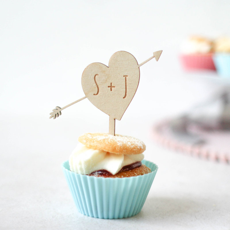 Wood Cake Topper, Yes