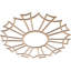 Médaillon de plafond en bois ajouré 26 pi x P 9 pi x P 9 po x noyer Augustus-63412091-63412096