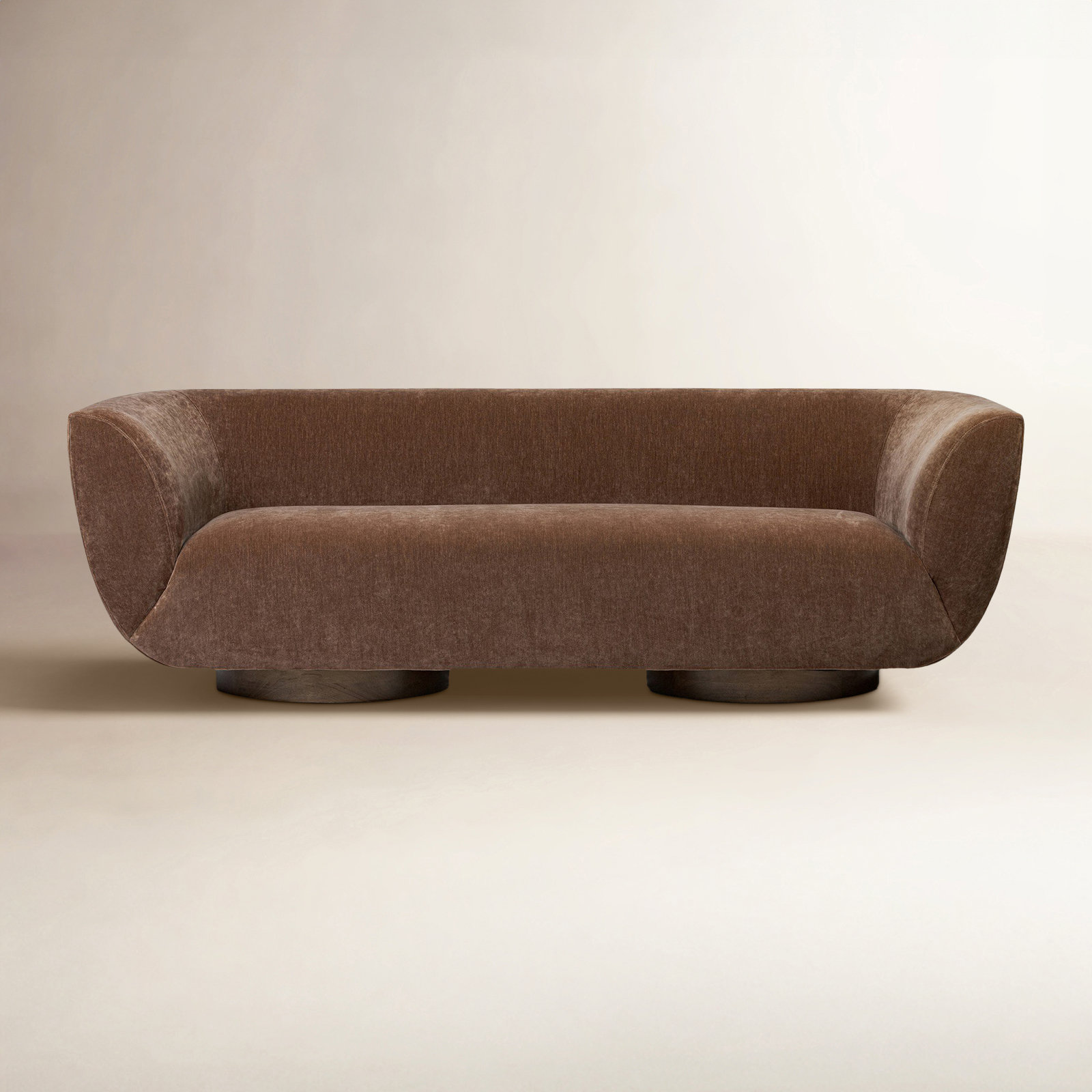 Holloman 87'' Upholstered Sofa, Amici Tobacco Polyester Blend