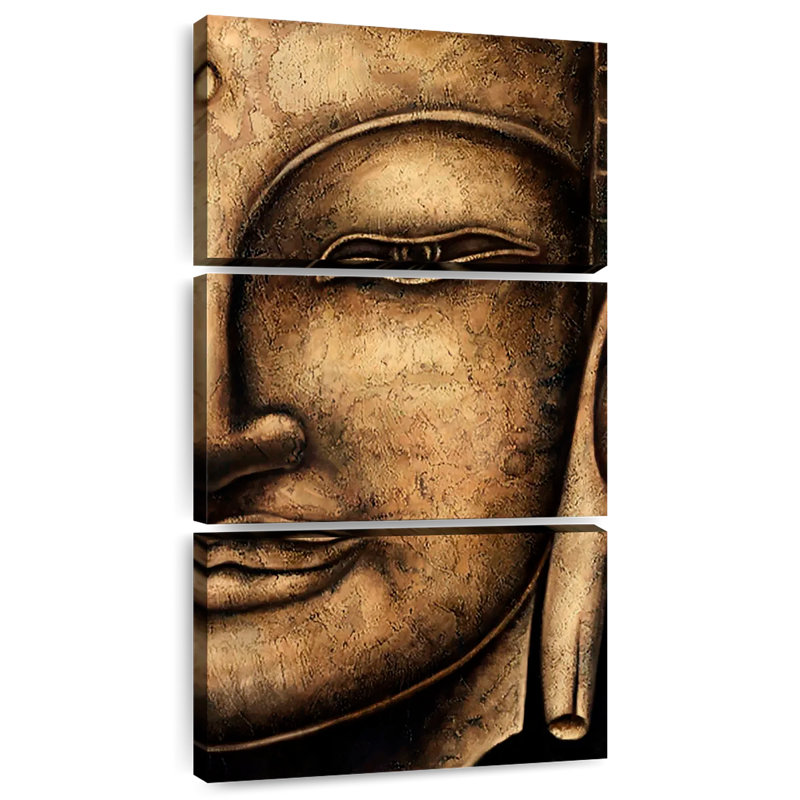 Bouddha souriant, H 27 po x l 12 po
