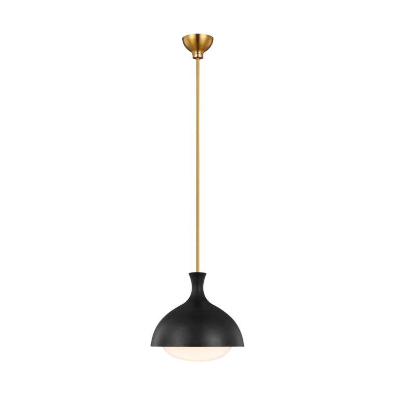 Lucerne 1 - Light Pendant, Midnight Black/Burnished Brass
