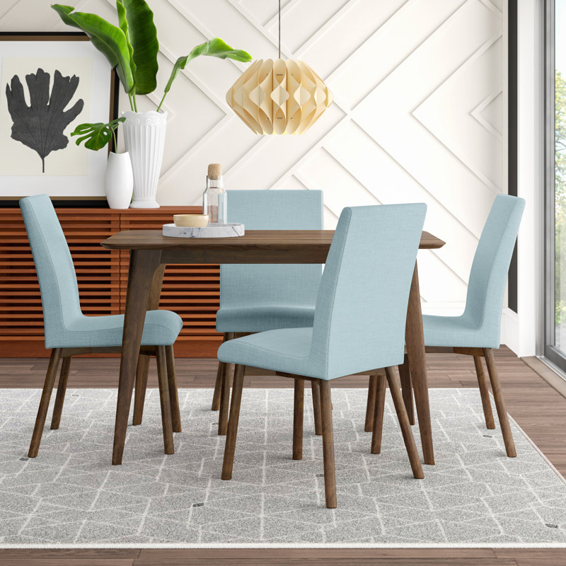Ensemble repas pour 4 personnes Babala, Noyer naturel, Menthe