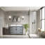 48 po Meuble-lavabo de salle de bain gris foncé - miroir de 34 po, armoire spacieuse et tiroir de rangement avec meuble-lavabo à 22 tiroirs-118731526