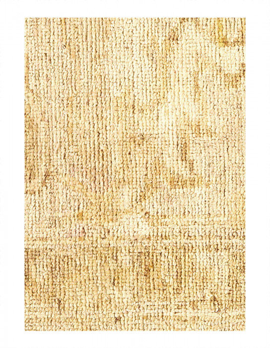 Fine Hand Knotted square Fragment Oushak Design  2' X 2'