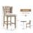 Homcom Counter Height Bar Stools Set Of 2 With Wood Legs-672077007