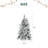 ? Christmas Decoration ? Pre-Lit Spruce Snow Flocked Christmas Tree With Pine Cones, Artificial Xmas Tree With 170 Branch Tips,Mixed PE And PVC Branches, 120 Multi-Colour LED Lights, 11 Flashing Modes, Holiday  Décor-393168882