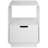 22.8" Tall Contemporary Side Table End Table with Storage Drawer, White-767949795