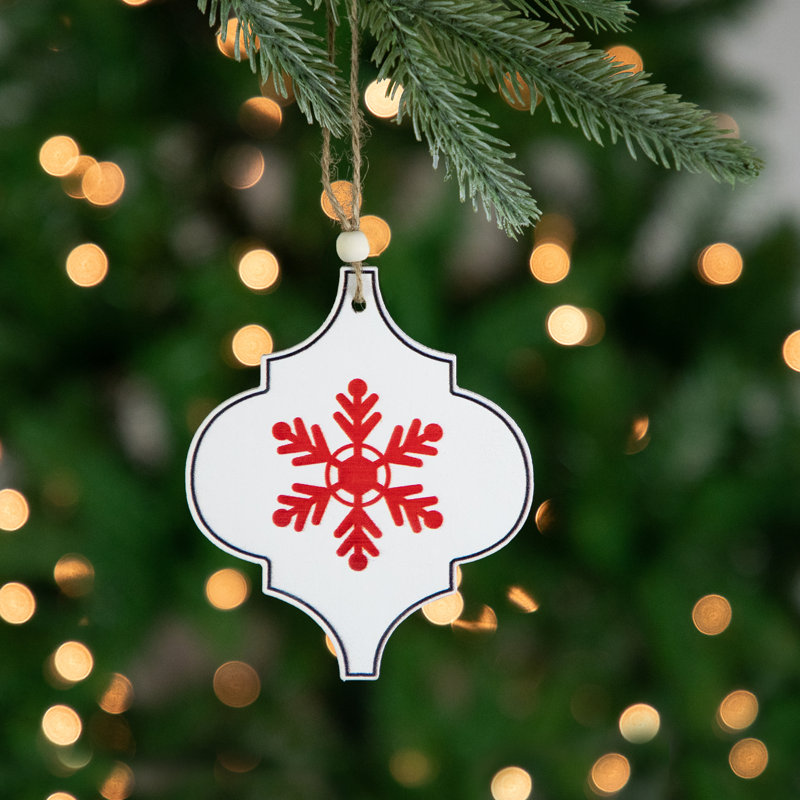 4.5'' Wood Holiday Shaped Ornament
