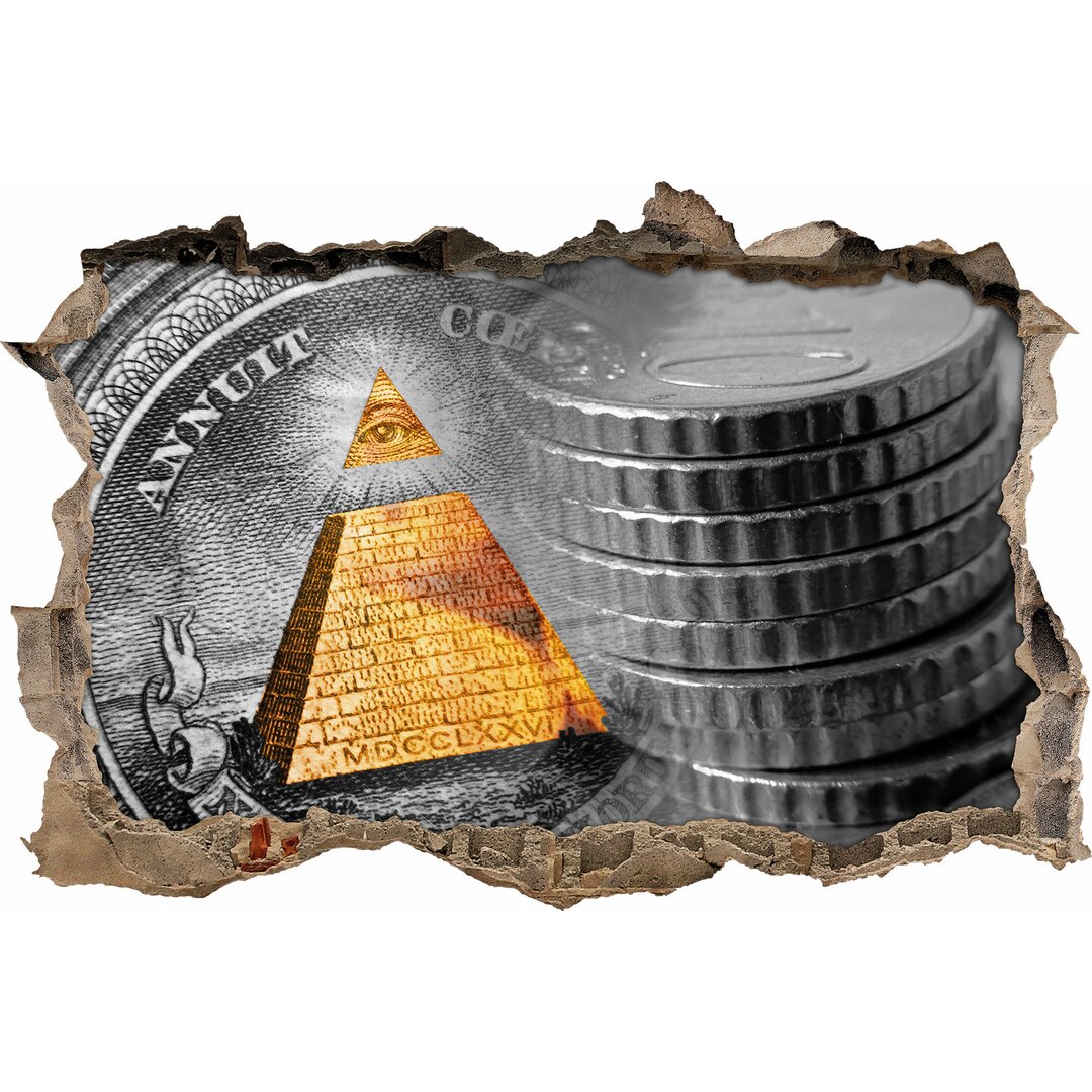 Wandtattoo Illuminati-Pyramide