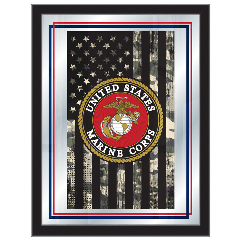 « logo mirror », impression encadrée US Armed Forces, Marines