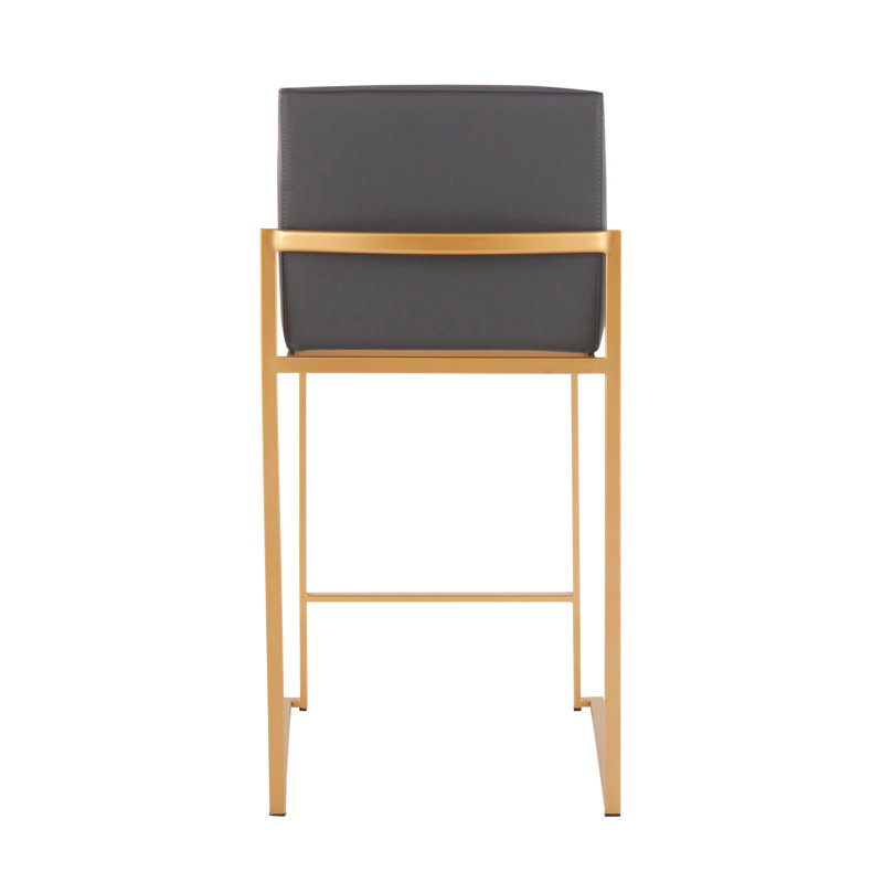 Tabouret de comptoir Fuji, Doré