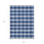 Tapis extérieur lavable à carreaux bleu marine et ivoire 10 pi x 14 pi
