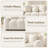 64.7" Teddy Upholstered Bubble Tufted Loveseat Sofa-1335825112