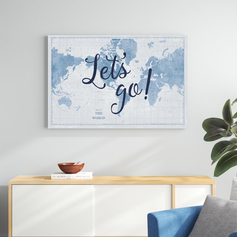 Plan du monde «Lets Go», H 32 po x l 48 po