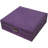 Purple Two-Layer Lint Jewellery Box Organizer Display Storage Case With Lock