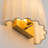 1-Light Flush Mounted Linen Wall Sconce