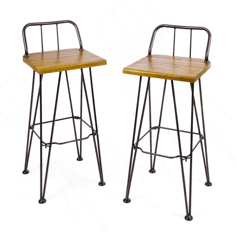 Tabouret en bois et métal DENALI INDUSTIAL