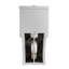 Toilette confortable avec siège 17 po, lavabo à double chasse 1,1 / 1,6, lavabo sans rebord, blanc brillant brillant 006 pour salle de bain en céramique hygiénique silencieuse