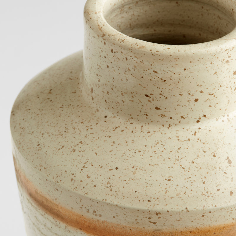 Vase de table en céramique fabriqué à la main Kota, H 12 po x l 6 po x P 6 po