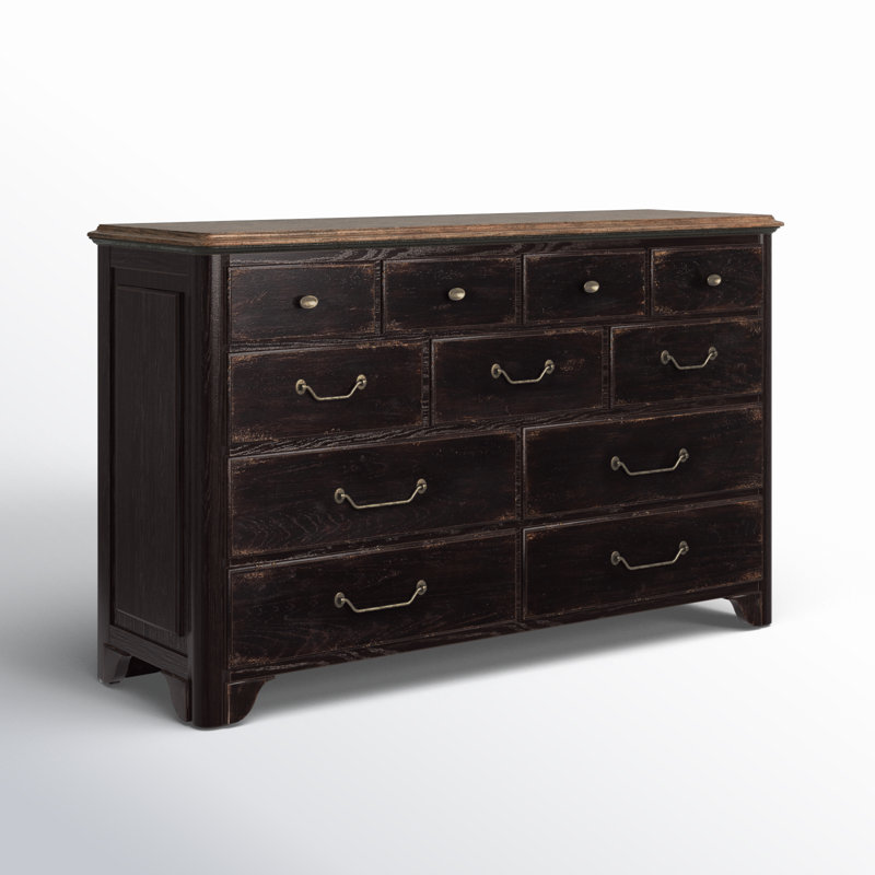 Americana Eleven Drawer Dresser, Black