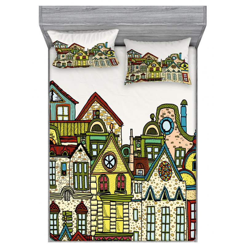 Microfiber Sheet Set, Full Sheet Set with Fitted Sheet