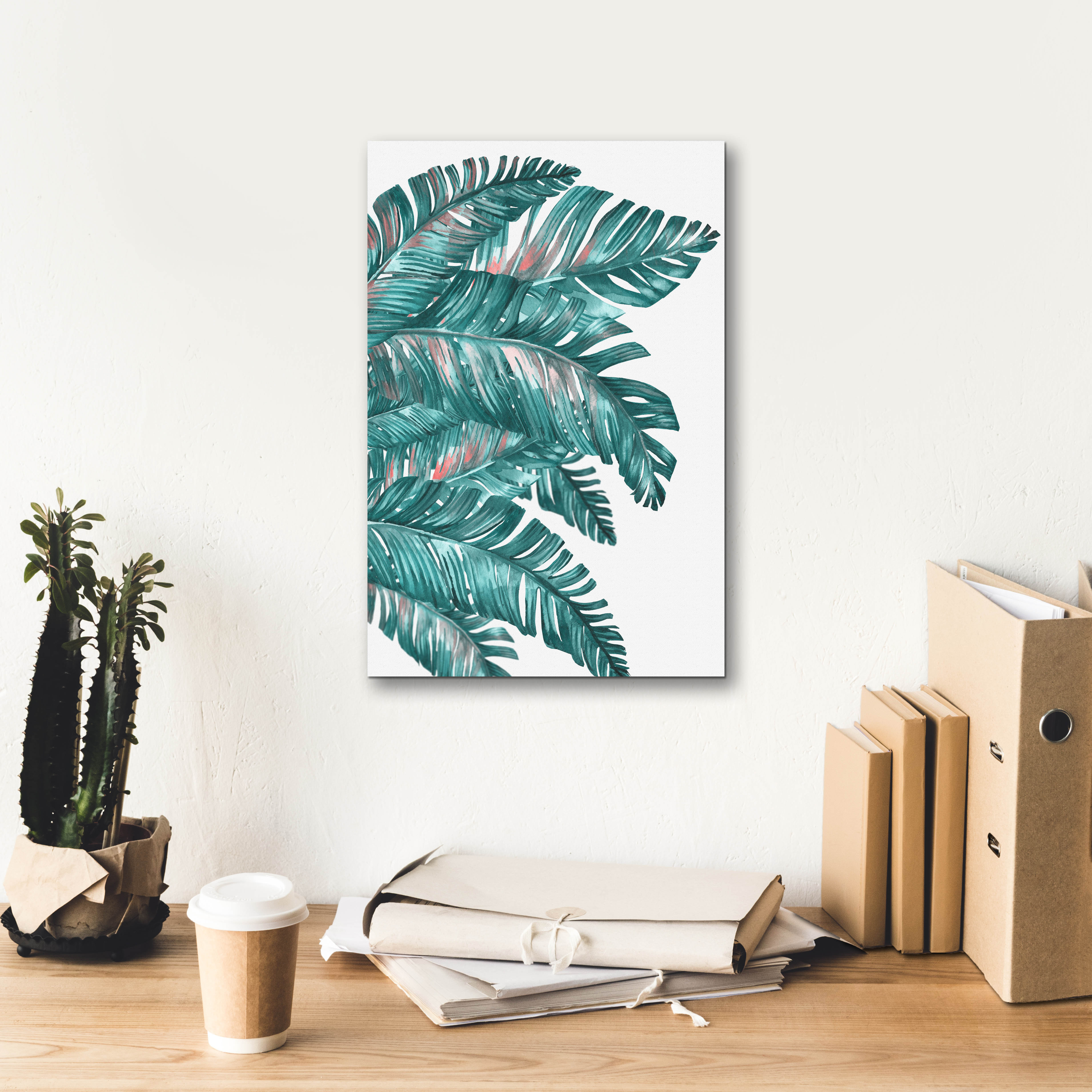 Bay Isle Home™ Tropical Leaves 6' by Mark Ashkenazi Canvas Wall Art ...