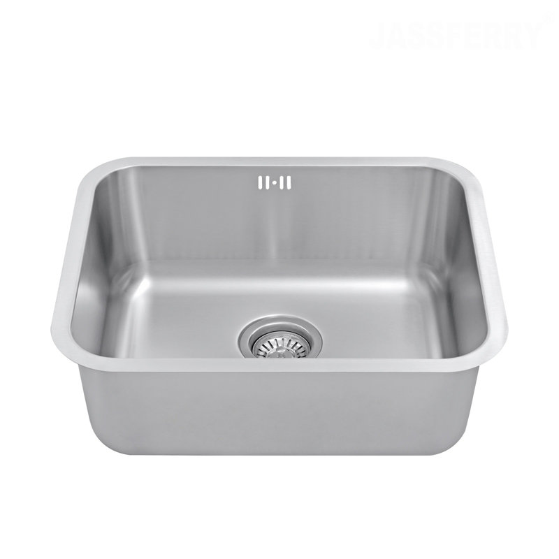 Belfry Kitchen Locklin 450mm W Single Bowl Stainless Steel Kitchen Sink 0, 200cm H x 450cm W x 550cm L