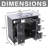 36" Black Bathroom Vanity Cabinet