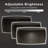 Backlit LED bathroom mirror, unique design, waterproof and explosion-proof, three color temperature adjustable, UR and LTL professional certification-1256728203