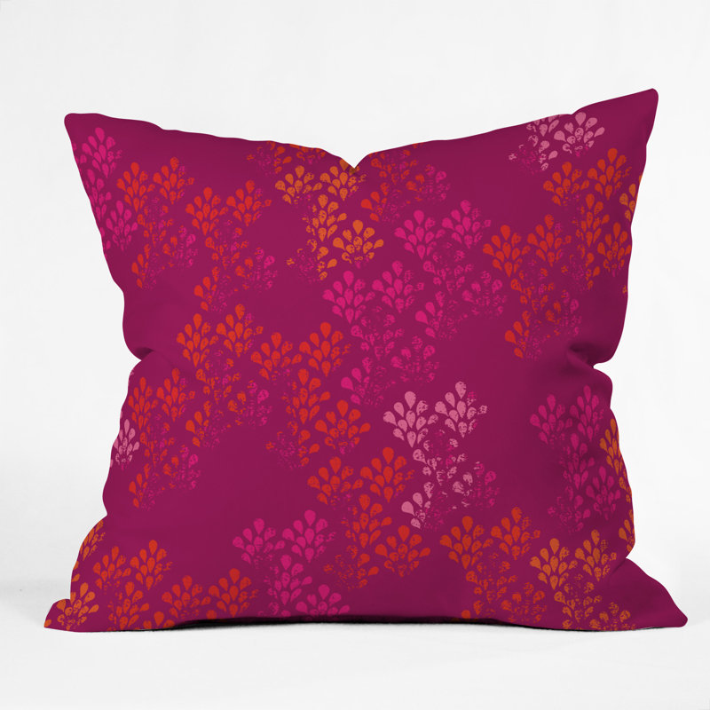 Coussin décoratif intérieur / extérieur Camilla Foss Happiness, 18 po x 18 po