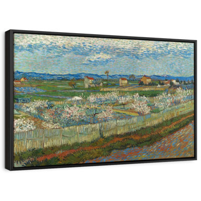 " Peach Trees In Blossom Wall Art "