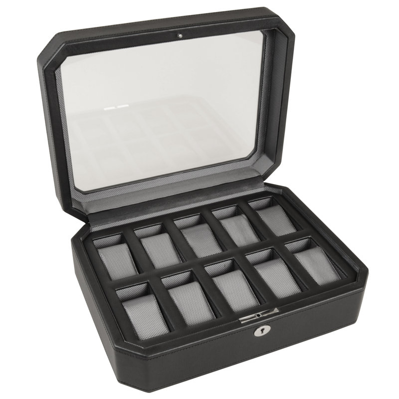 Watch Box, 4" H x 12.5" W x 9.75" D