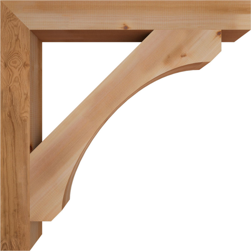 Support en blocs de cèdre rouge occidental l 3 1/2 po x P 34 po x H 34 po, Cèdre rouge, Lisse, H 34 po x l 3,5 po x P 34 po