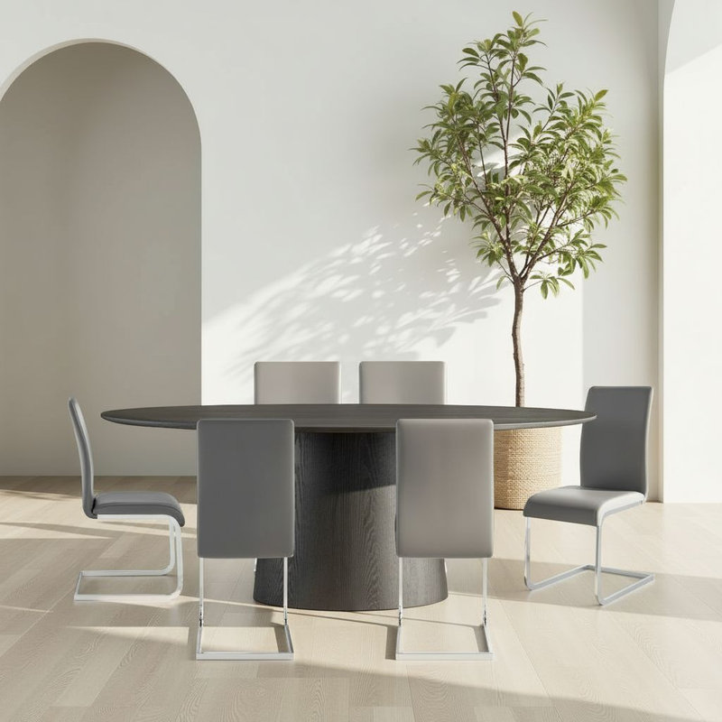 Chaise d'appoint rembourrée Darcie, Noir, 2