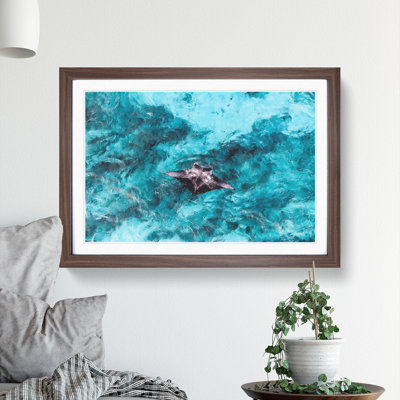 Manta Ray - Picture Frame Painting