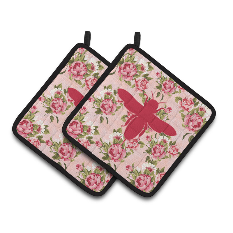 August Grove® Jesse Floral Polyester Potholder Set